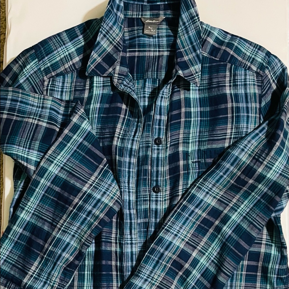 Eddie Bauer Plaid Button Down